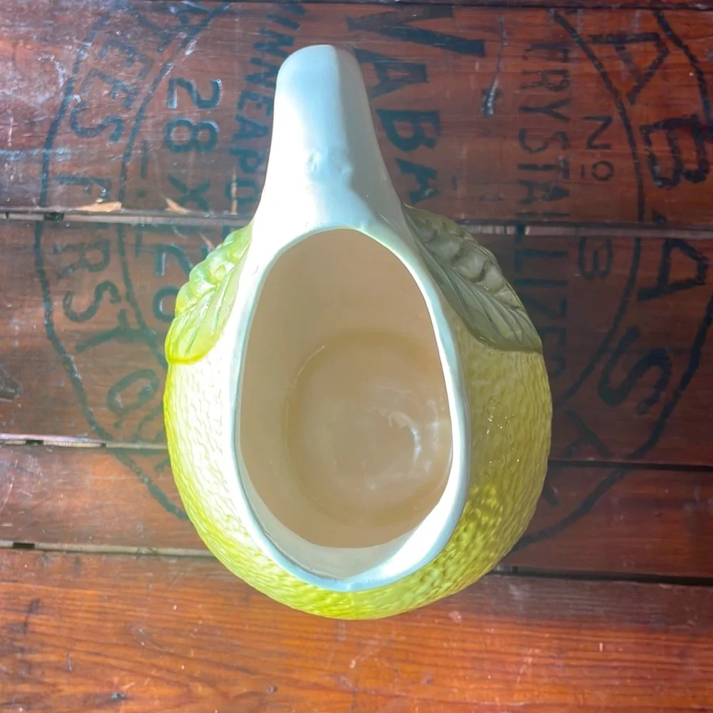 Majolica Style Lemon Pitcher‎